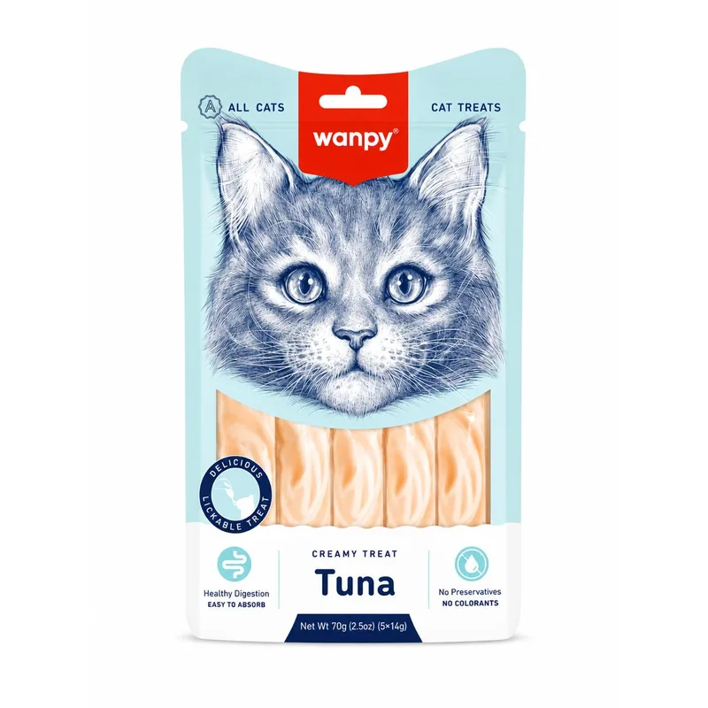 Wanpy - Creamy Treat - All Cats - Tuna Only - 5 Pack