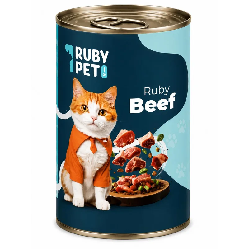 Ruby Pet - Beef - Adult Cat - Wet Food - 400 G
