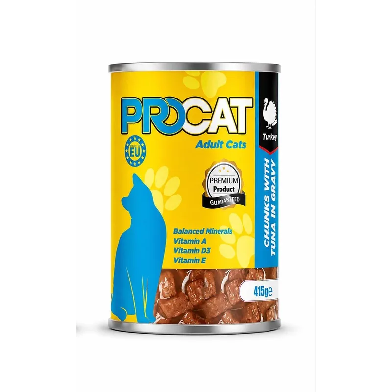 PROCAT - Pemium Tuna - Wet Food - Adult Cats - 415 G