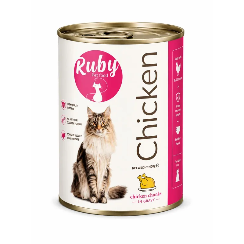 Ruby - Adult Cat - Chicken Chunks in Gravy - 400G