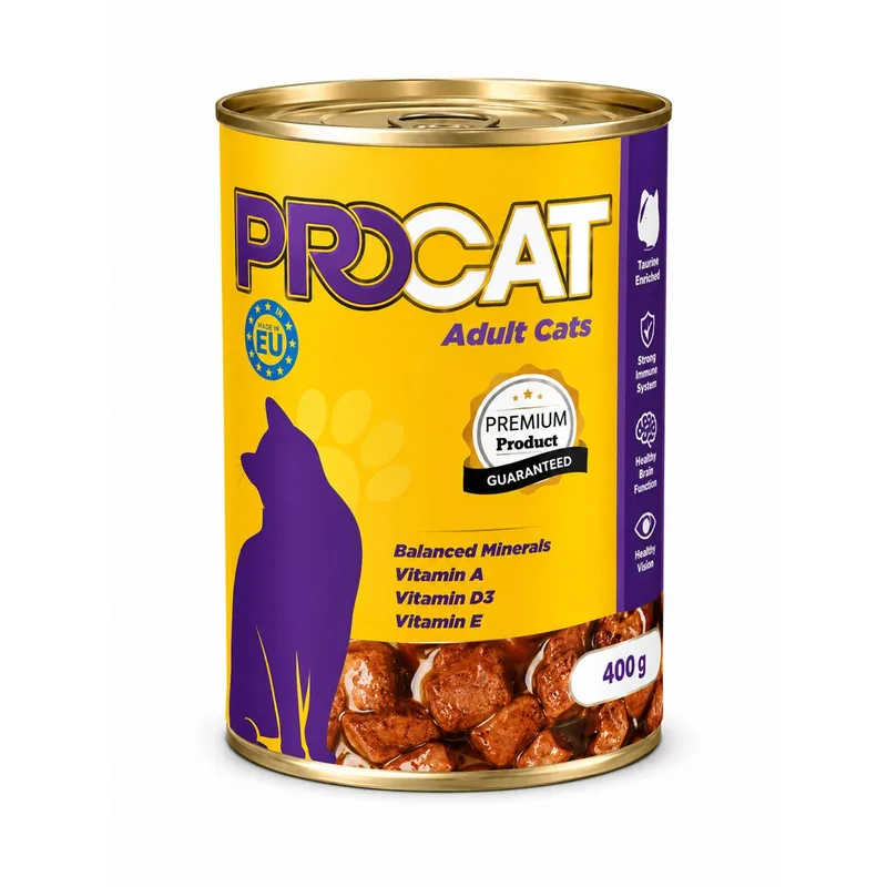 PROCAT - Pemium Turkey - Wet Food - Adult Cats - 415 G
