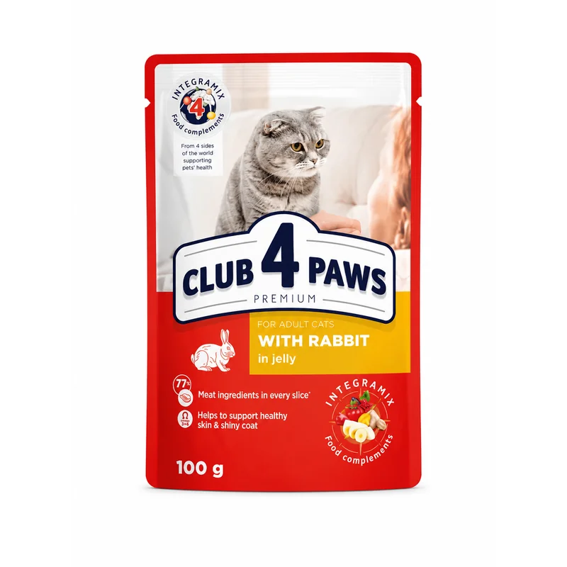 Club 4 Paws - Adult Cats - Premium - Rabbit in Jelly