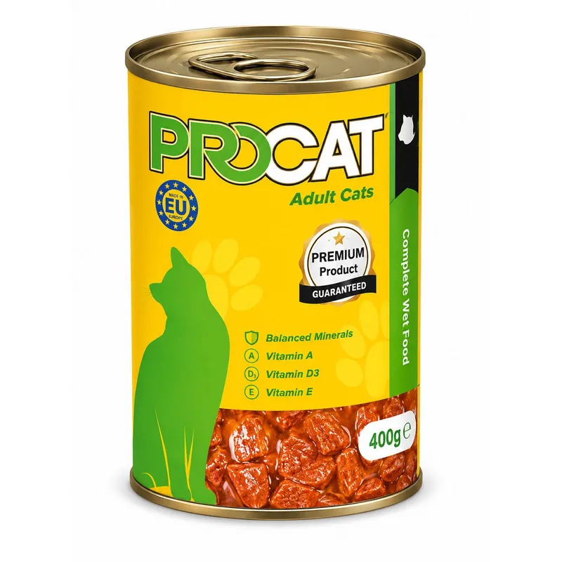 PROCAT - Pemium Beef - Wet Food - Adult Cats - 415 G